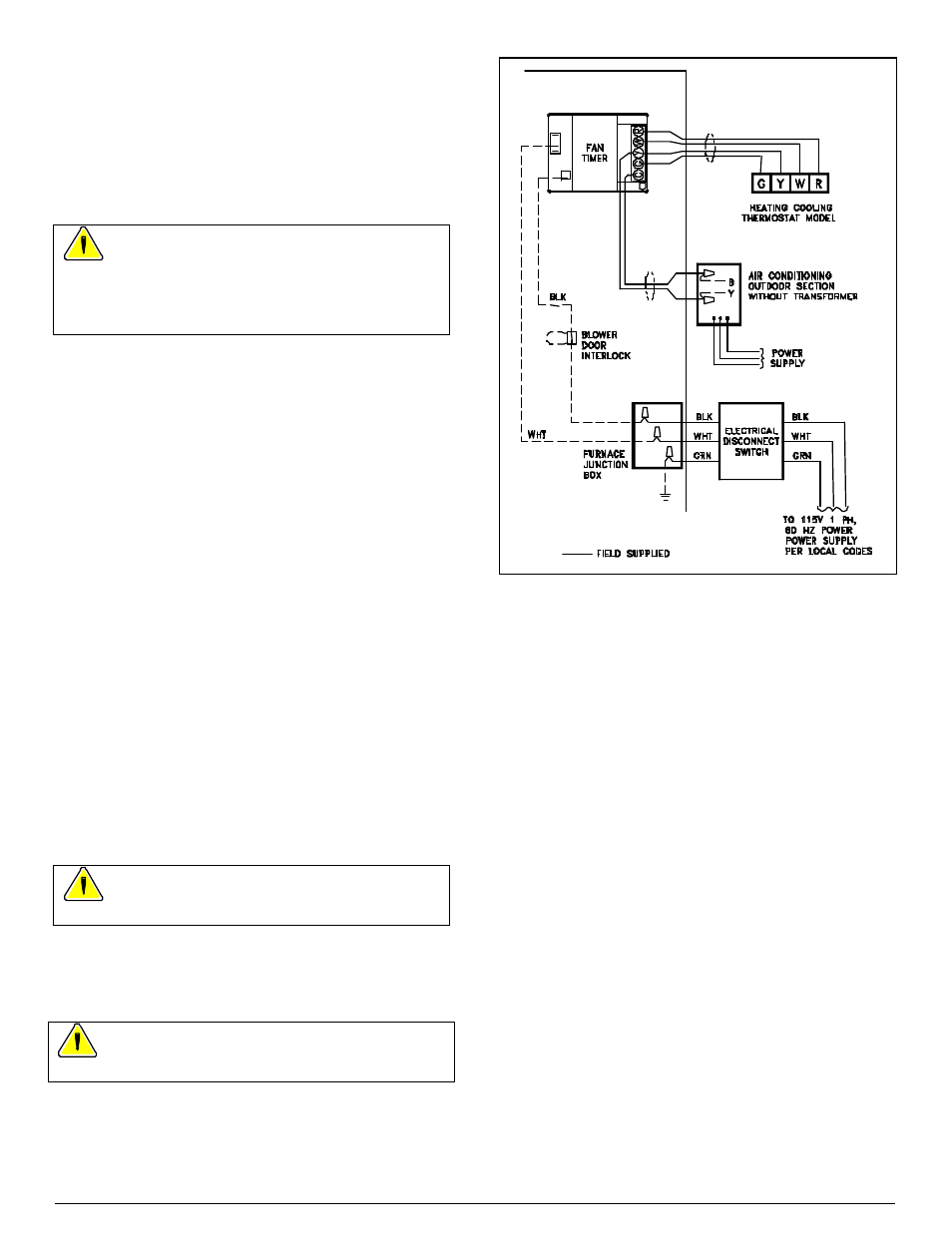 115 volt wiring, 24 volt wiring | Thermo Pride Thermo Pace Downflow/Horizontal Furnace (CSA) User Manual | Page 20 / 32