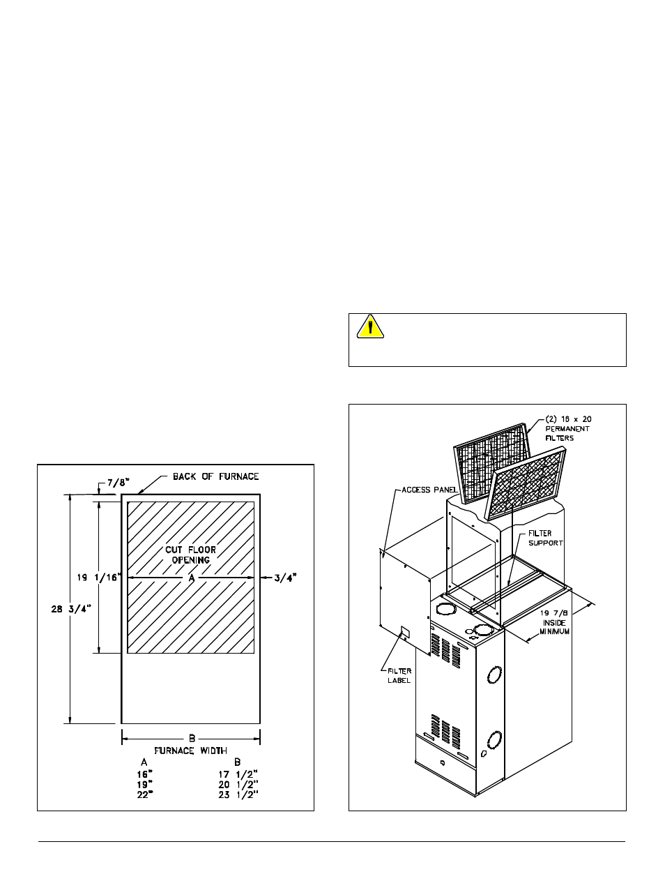 Supply air duct work, Return air duct work | Thermo Pride Thermo Pace Downflow/Horizontal Furnace (CSA) User Manual | Page 23 / 32