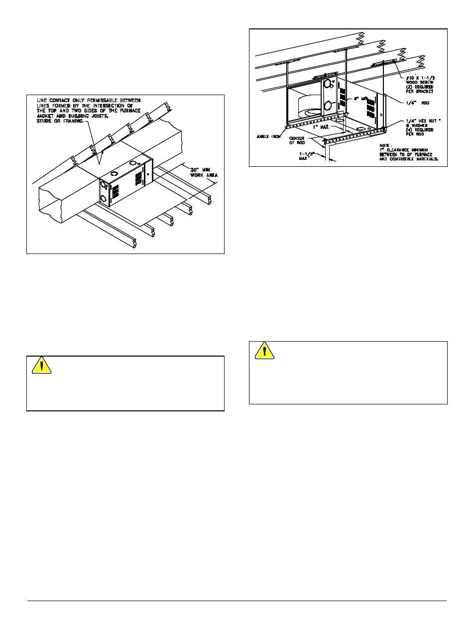 Attic installation, Crawl space installation, Suspending furnace | General venting guidelines | Thermo Pride Thermo Pace Downflow/Horizontal Furnace (CSA) User Manual | Page 6 / 32