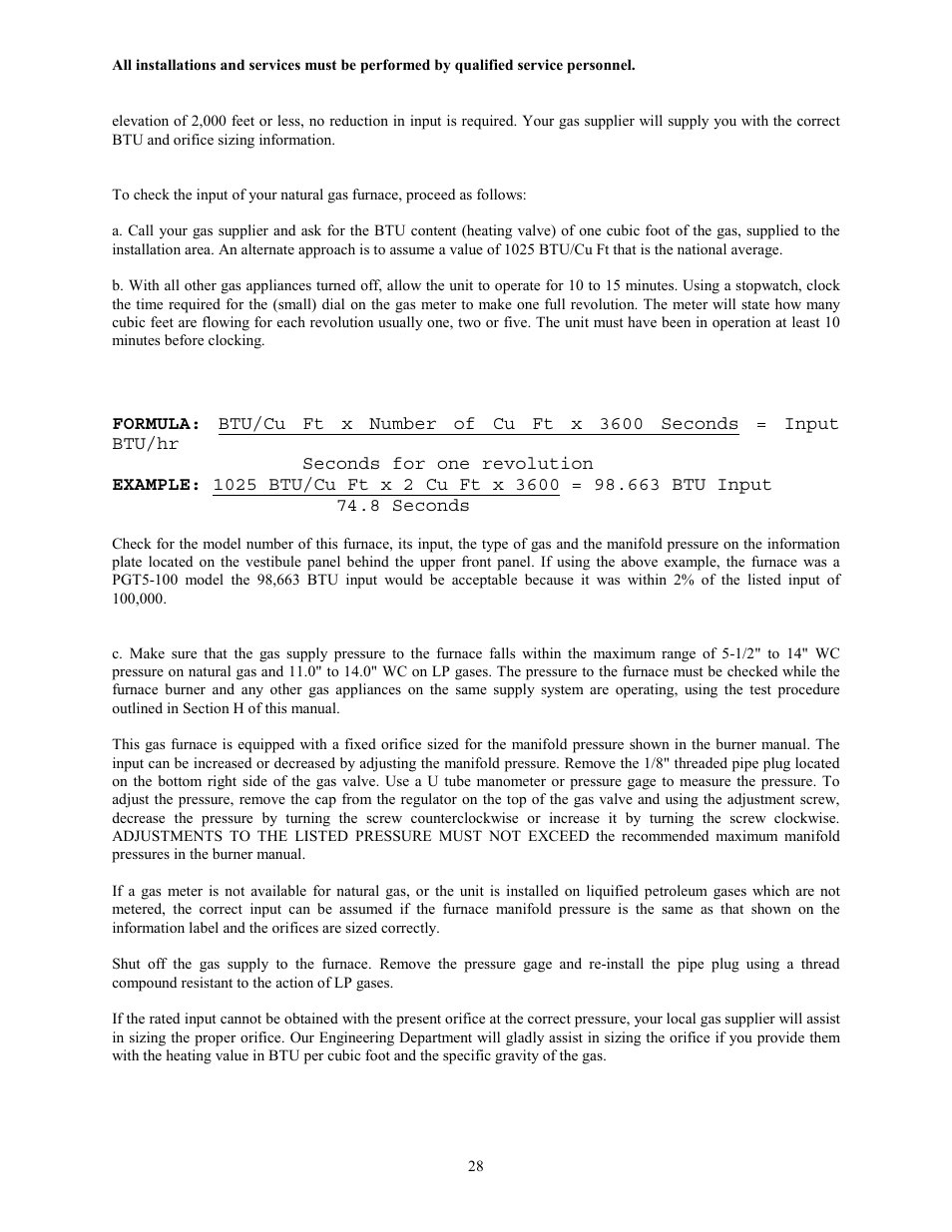 Thermo Pride Gas/Propane Furnace PGL User Manual | Page 30 / 38