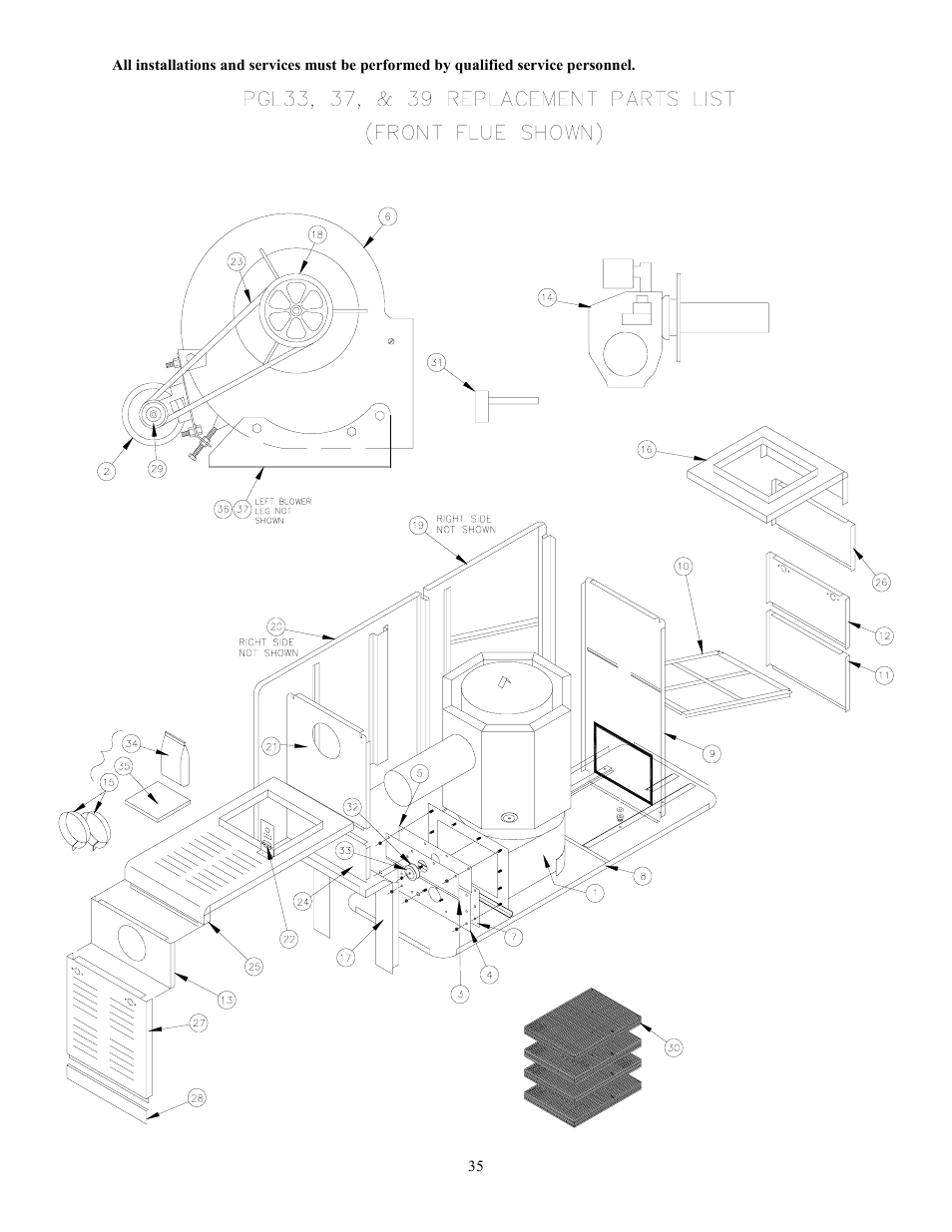 Thermo Pride Gas/Propane Furnace PGL User Manual | Page 37 / 38