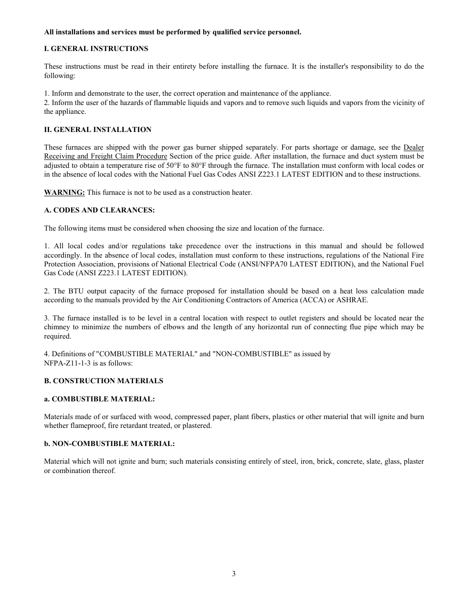 Thermo Pride Gas/Propane Furnace PGL User Manual | Page 5 / 38