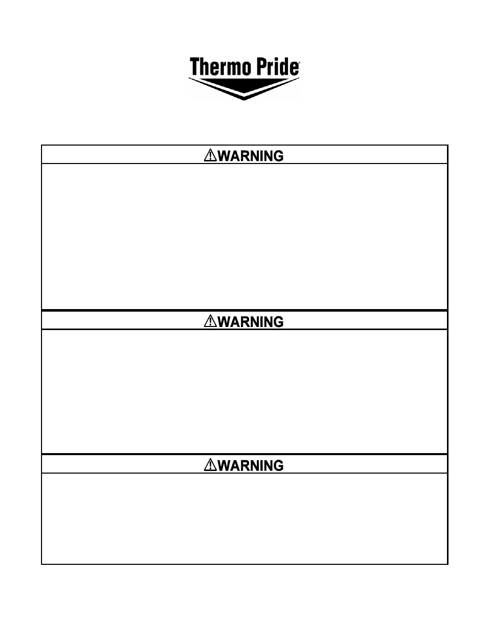 Thermo Pride Gas/Propane Furnace Concentric Vent (CMA) User Manual | 13 pages