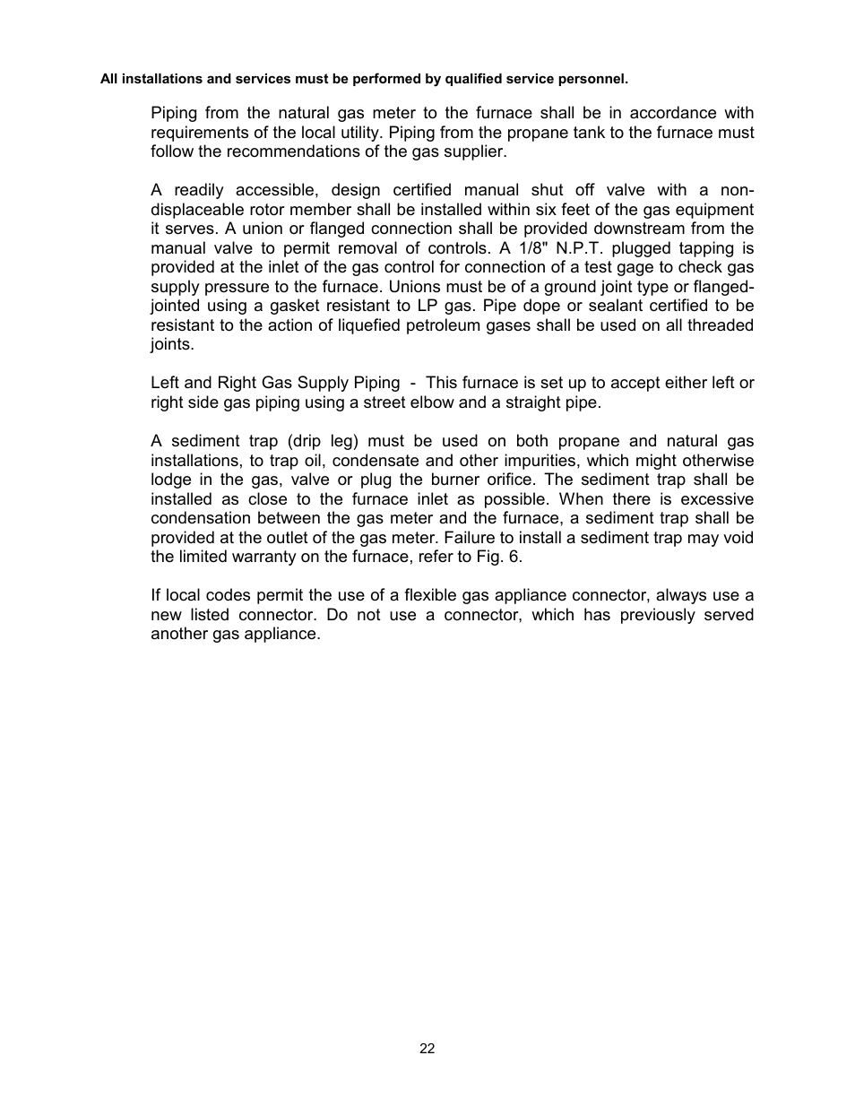Thermo Pride Gas/Propane Furnace Induced Draft Highboy/Counterflow/Horizontal MHA1 User Manual | Page 25 / 61