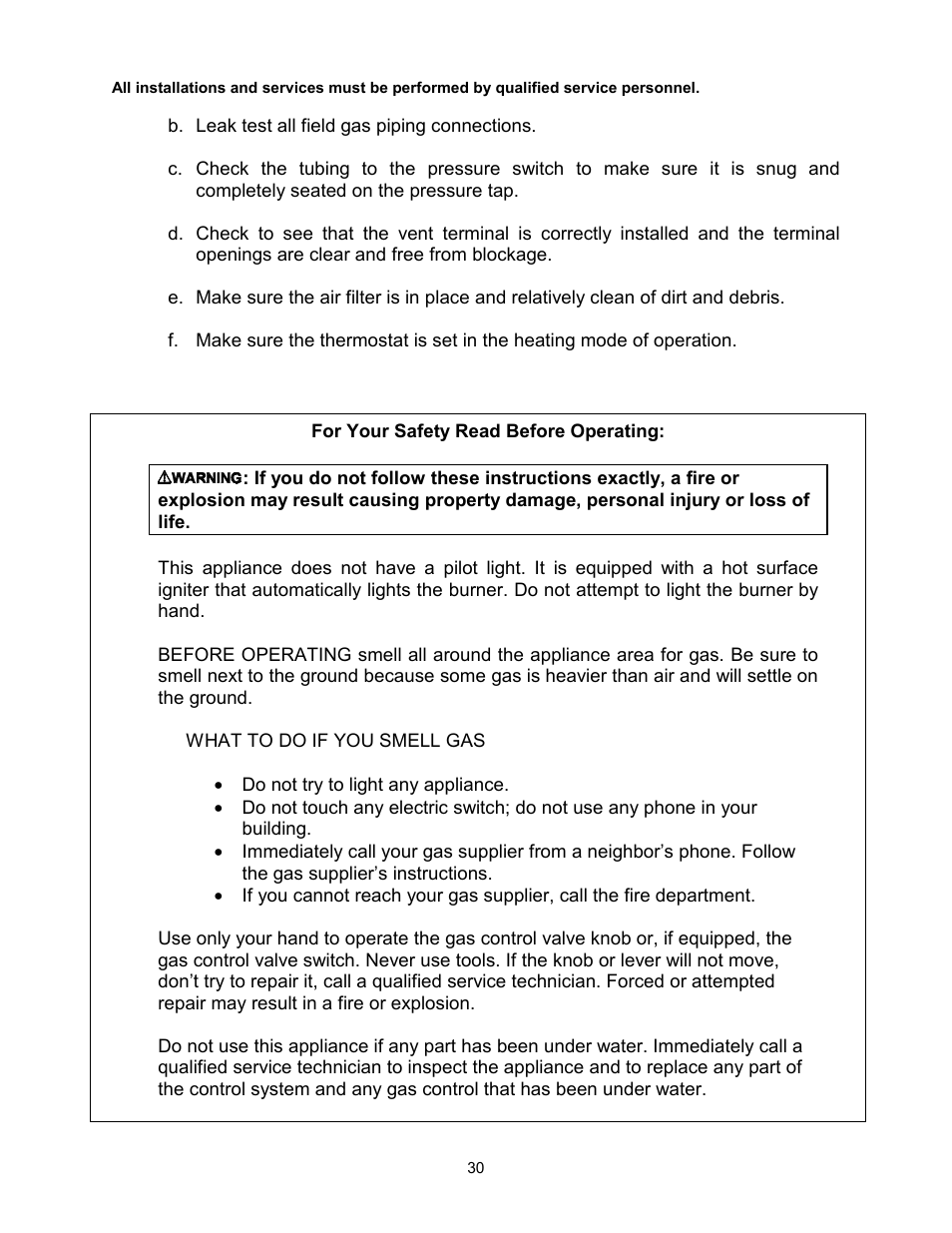 Thermo Pride Gas/Propane Furnace Induced Draft Highboy/Counterflow/Horizontal MHA1 User Manual | Page 33 / 61