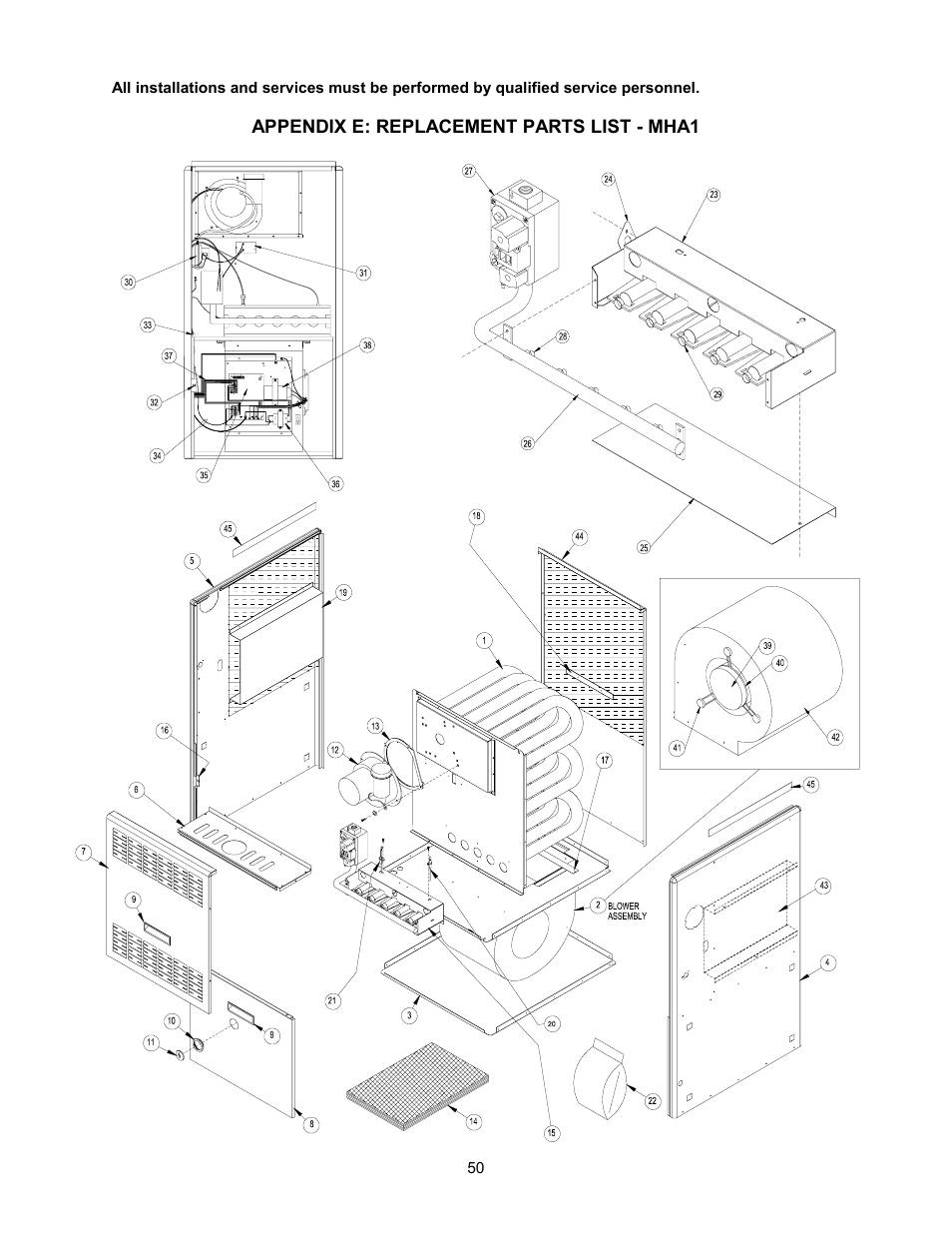 Thermo Pride Gas/Propane Furnace Induced Draft Highboy/Counterflow/Horizontal MHA1 User Manual | Page 53 / 61