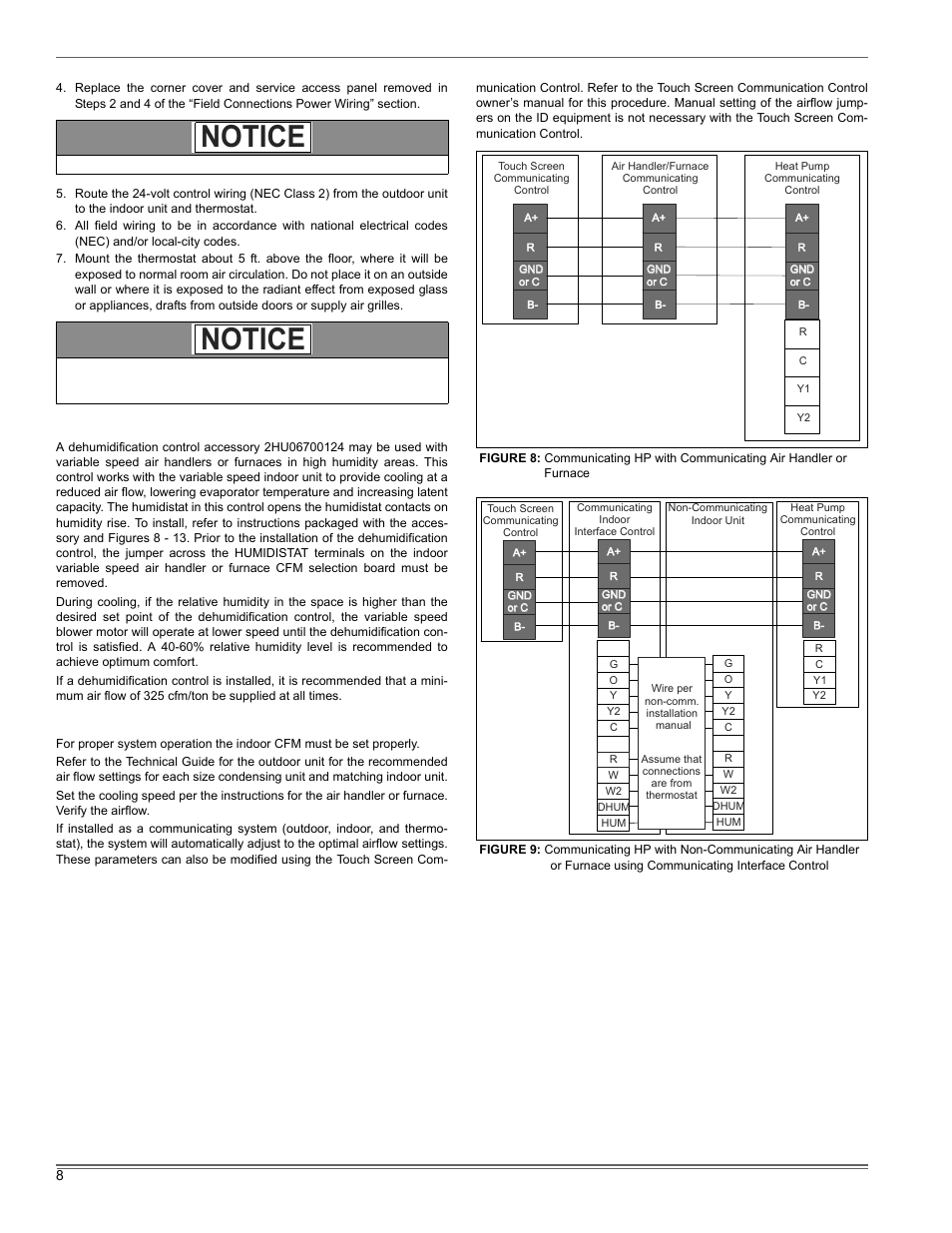 Notice | Thermo Pride Premiere XT 16 SEER User Manual | Page 8 / 24