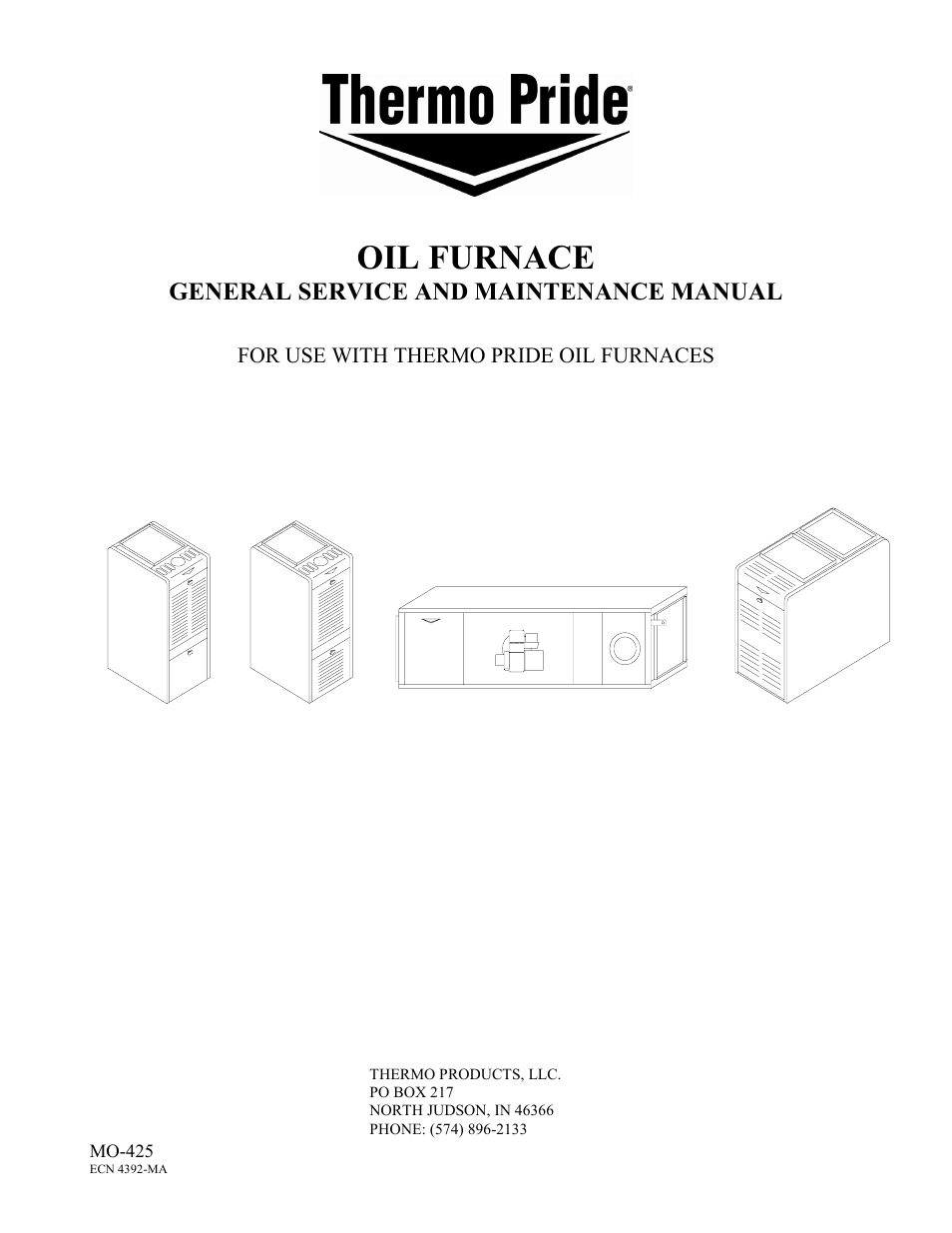 Thermo Pride Oil Furnace (general service and maintenance) User Manual | 20 pages