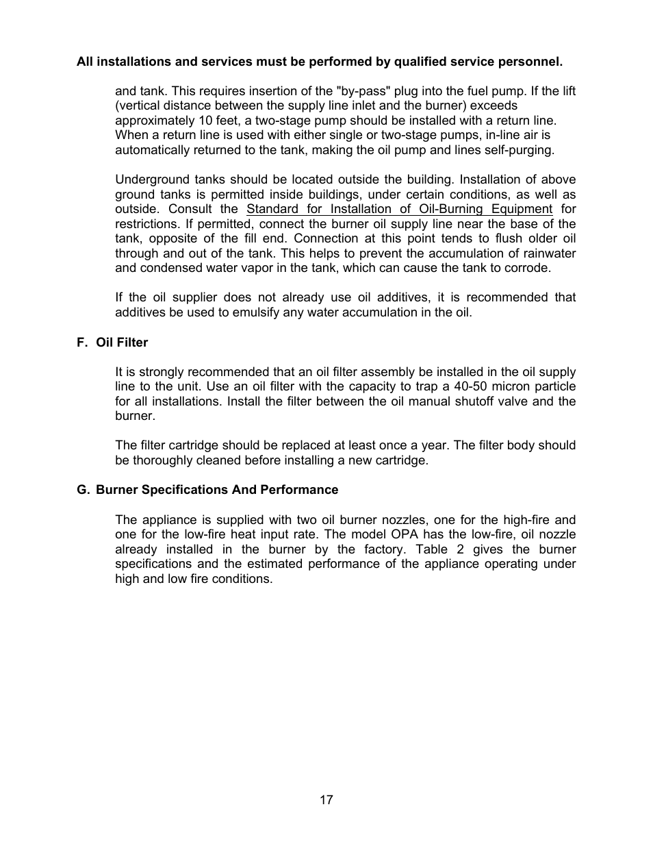Thermo Pride MODEL OPA User Manual | Page 18 / 91