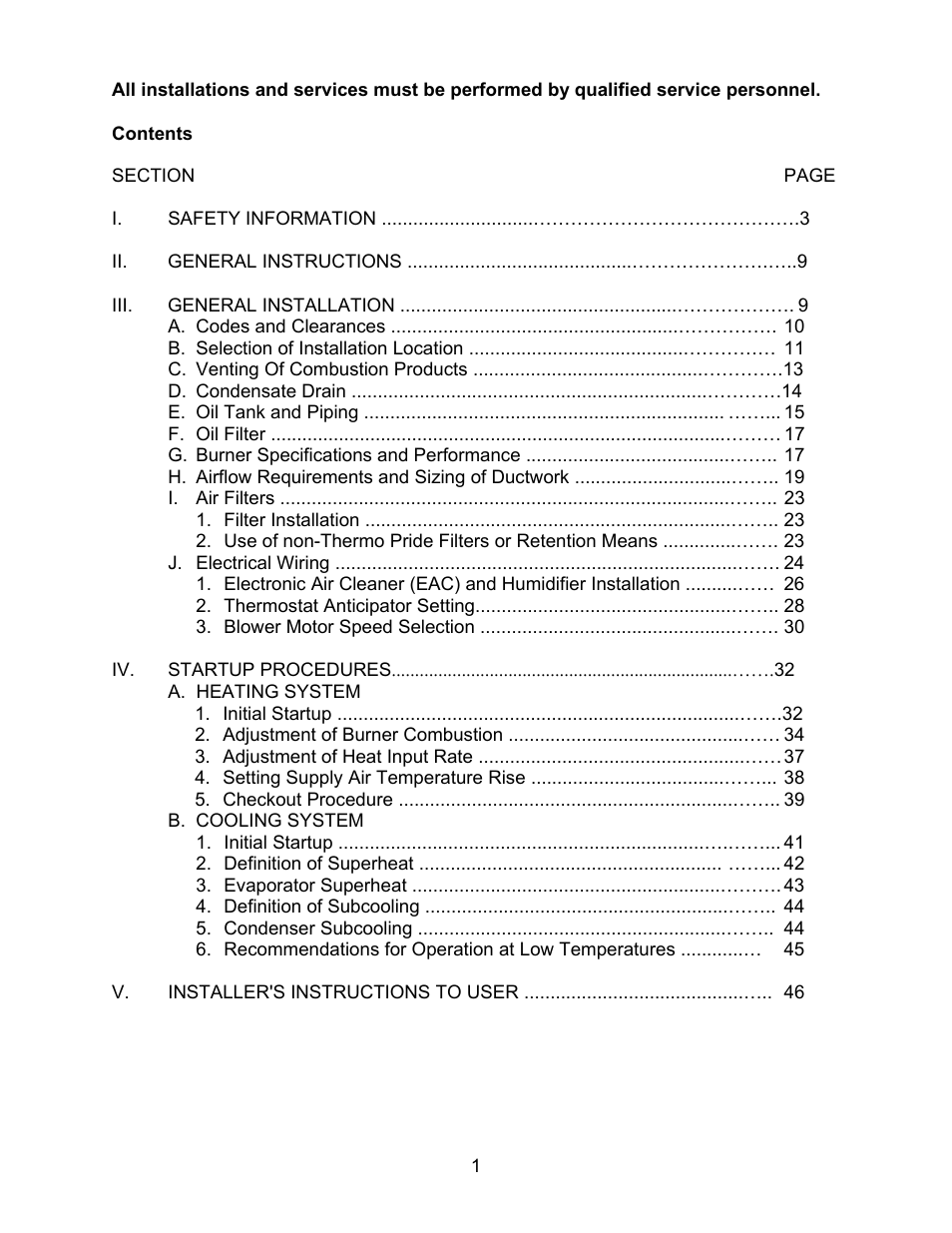 Thermo Pride MODEL OPA User Manual | Page 2 / 91