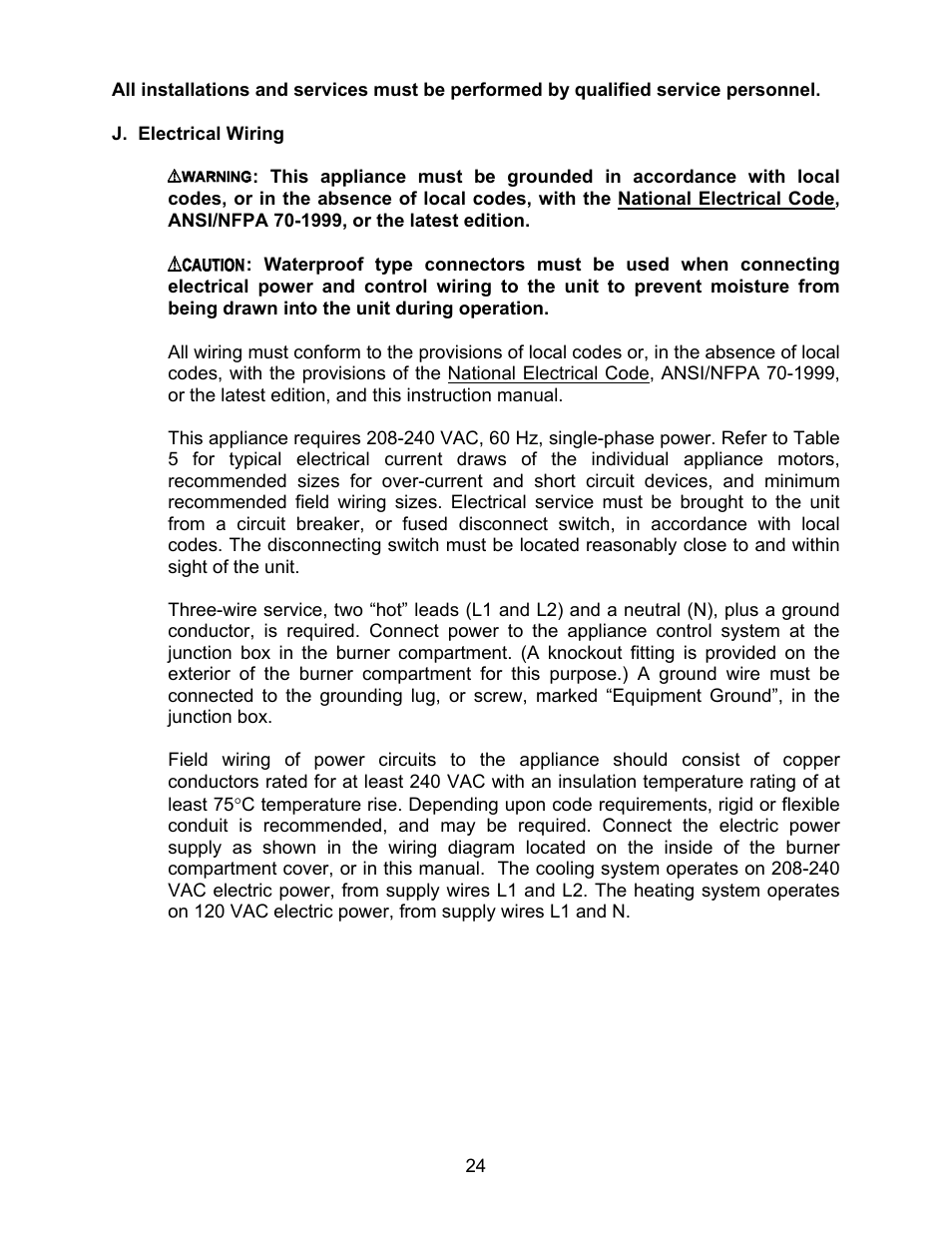 Thermo Pride MODEL OPA User Manual | Page 25 / 91