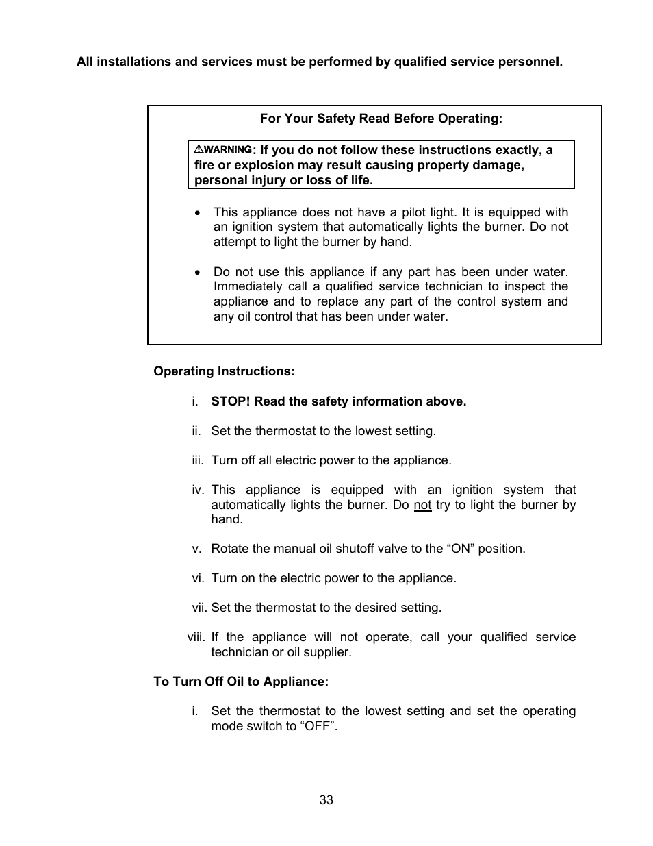 Thermo Pride MODEL OPA User Manual | Page 34 / 91