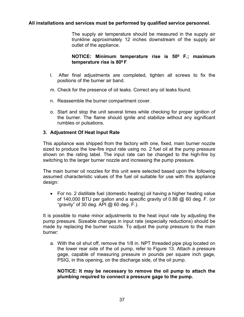Thermo Pride MODEL OPA User Manual | Page 38 / 91