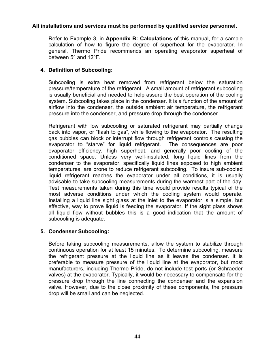 Thermo Pride MODEL OPA User Manual | Page 45 / 91