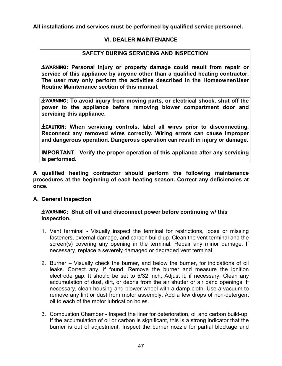 Thermo Pride MODEL OPA User Manual | Page 48 / 91