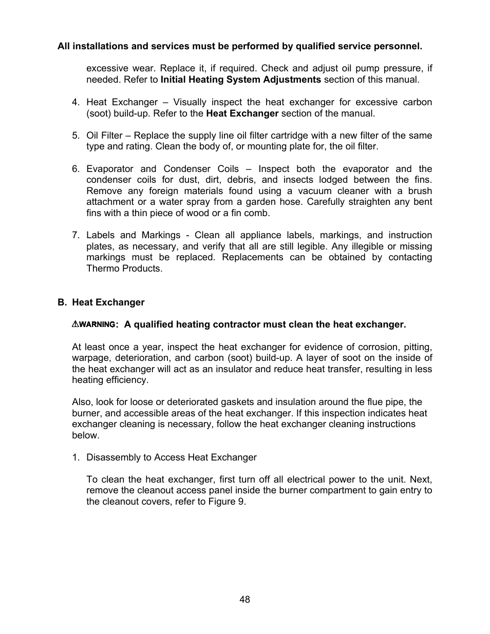 Thermo Pride MODEL OPA User Manual | Page 49 / 91