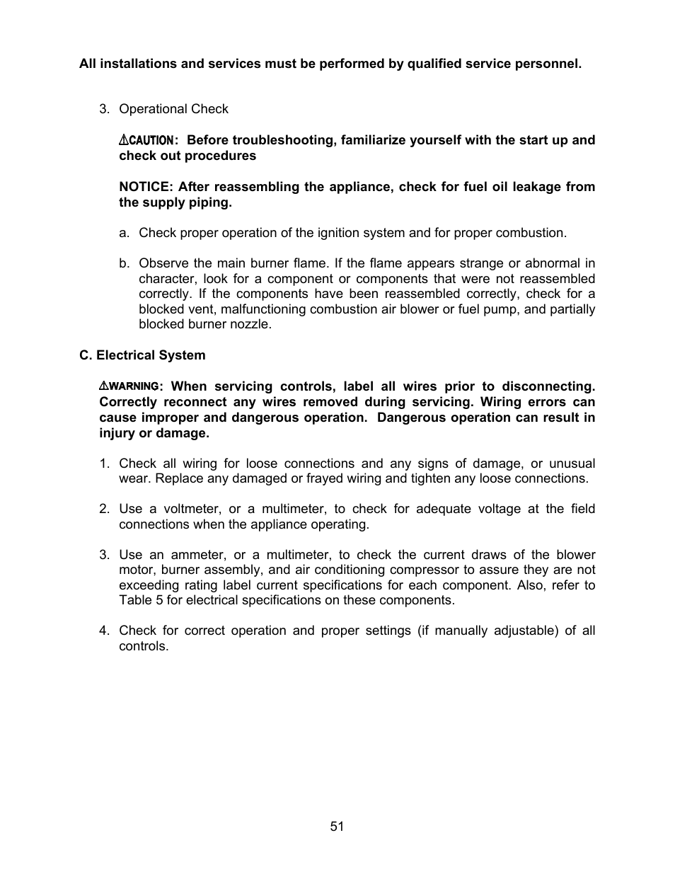 Thermo Pride MODEL OPA User Manual | Page 52 / 91