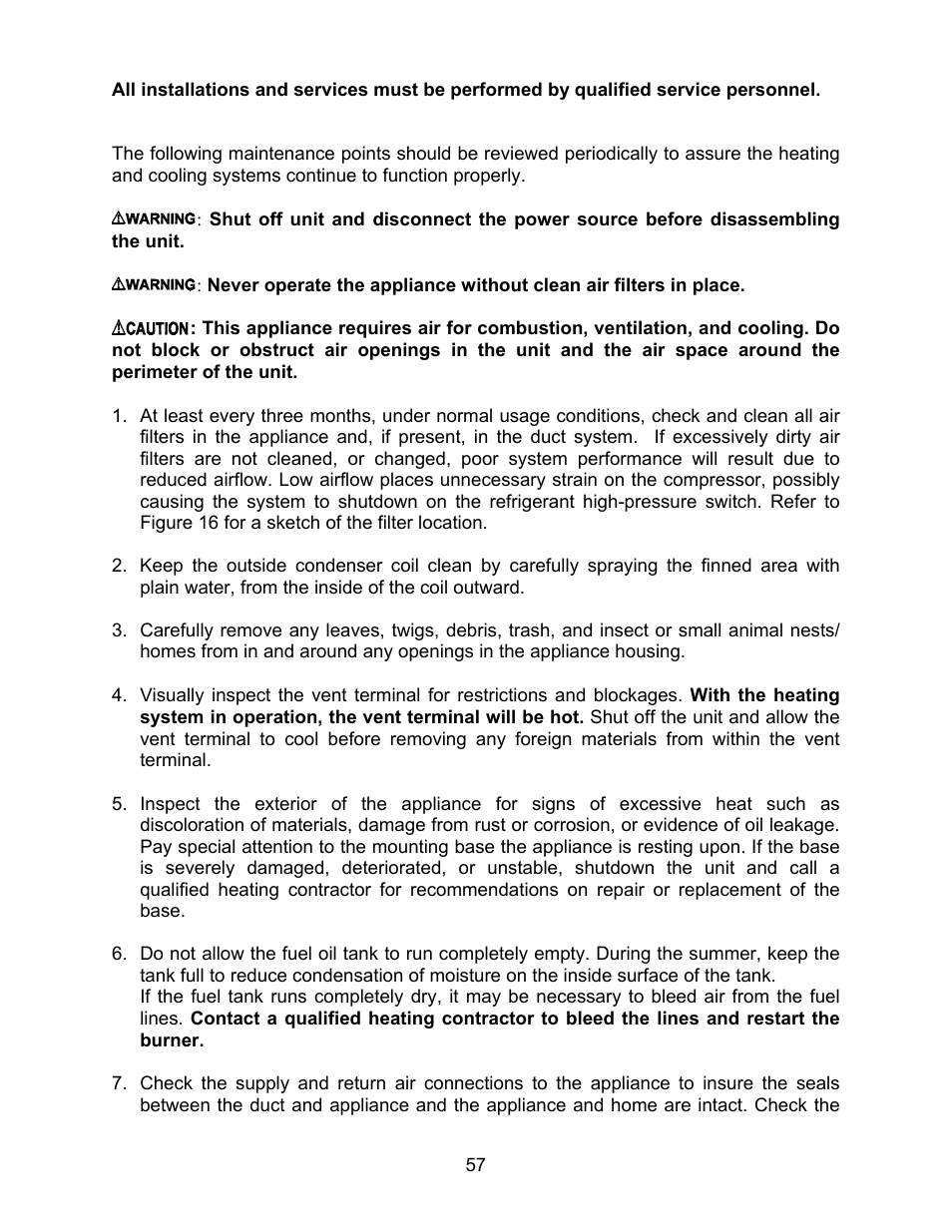 Thermo Pride MODEL OPA User Manual | Page 58 / 91