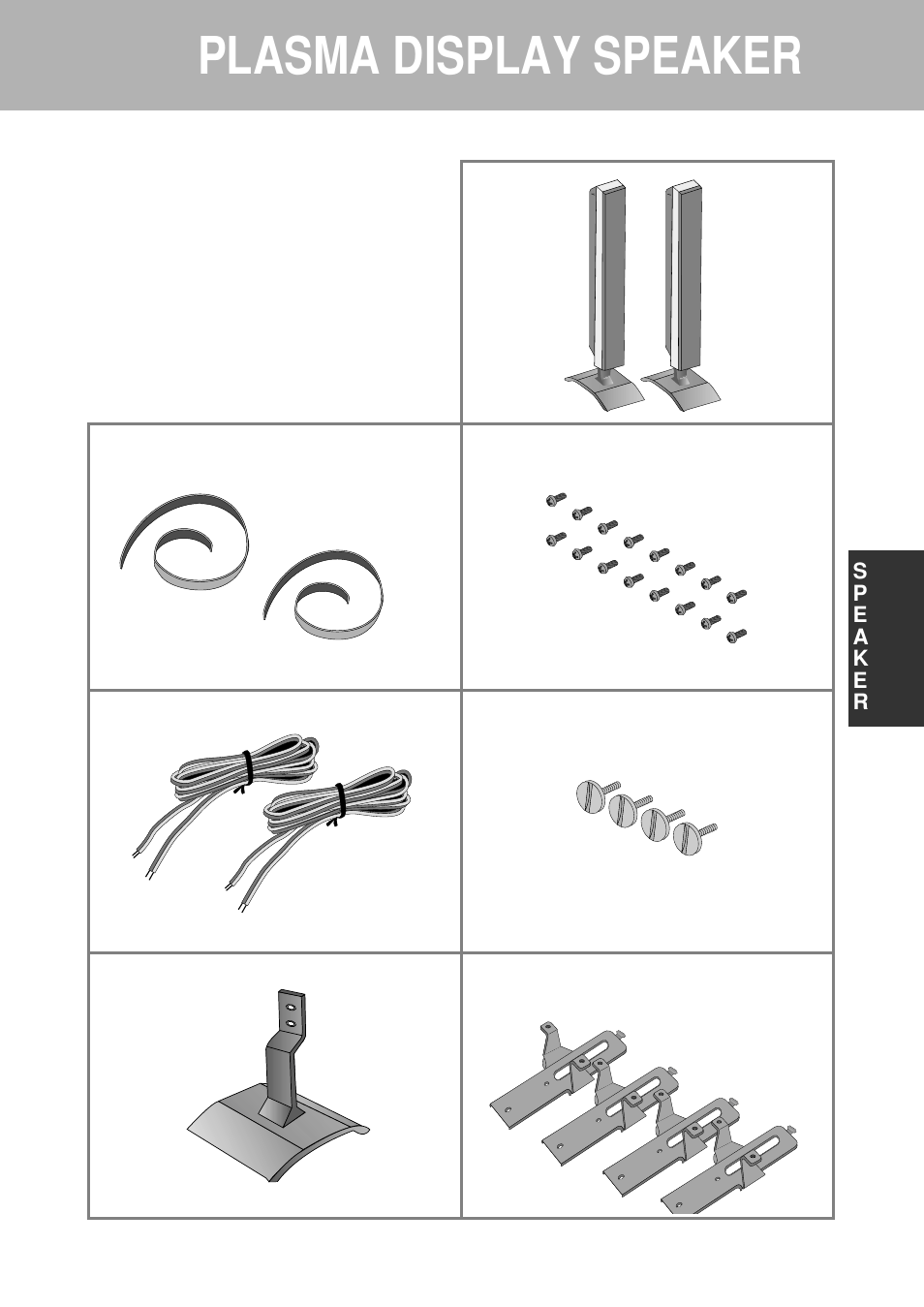 Plasma display speaker, Please check the following items shown below | Daewoo DP-SP22 User Manual | Page 3 / 9