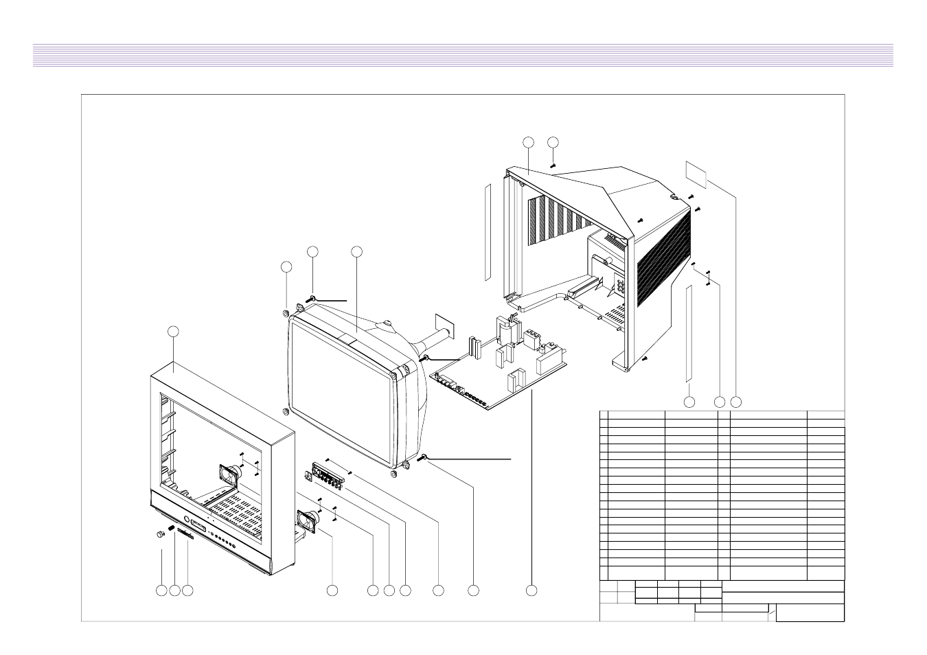 Exploded view, Daewoo electronics corp | Daewoo DTQ-2133SSN User Manual | Page 15 / 35