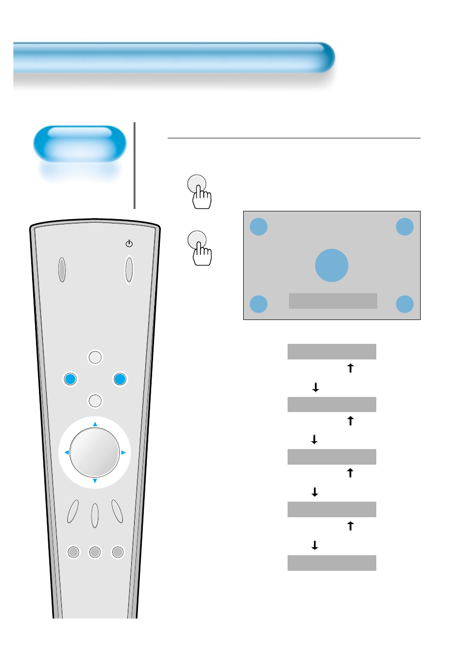 Press the ‘zoom+/zoom-’ button, Enlarging screen size | Daewoo DP - 42 GP User Manual | Page 25 / 35