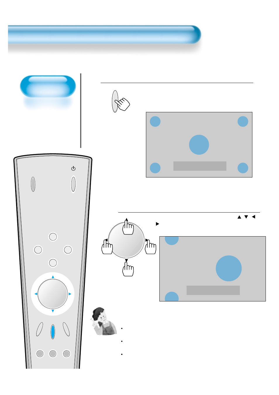 Press the ‘freeze’ button, Move the screen position, Watching a still image | Daewoo DP - 42 GP User Manual | Page 27 / 35