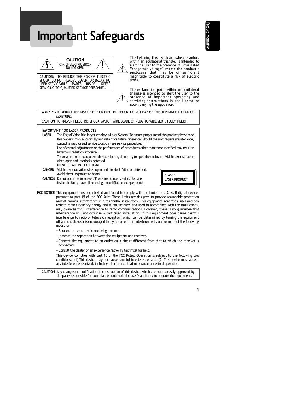 Important safeguards | Daewoo DR-C913B User Manual | Page 2 / 66