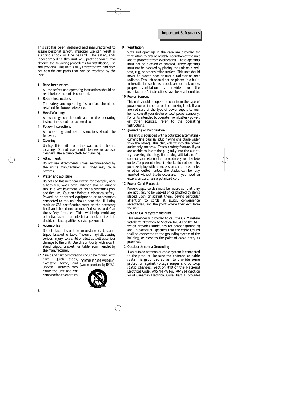 Daewoo DR-C913B User Manual | Page 3 / 66