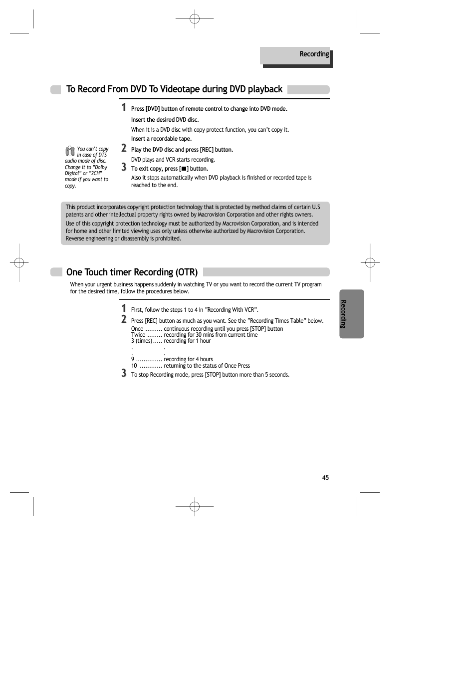 Daewoo DR-C913B User Manual | Page 46 / 66