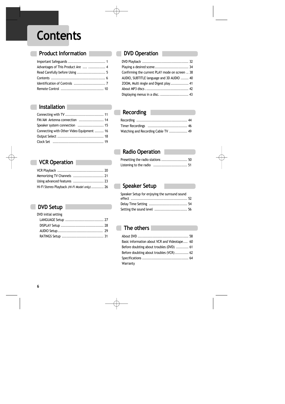 Daewoo DR-C913B User Manual | Page 7 / 66