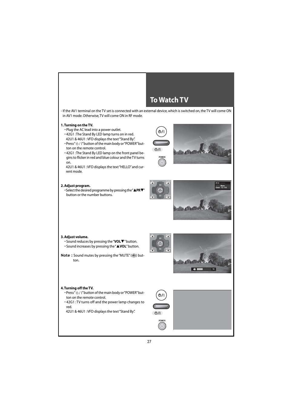 Daewoo DLT-46U1HZ User Manual | Page 27 / 58