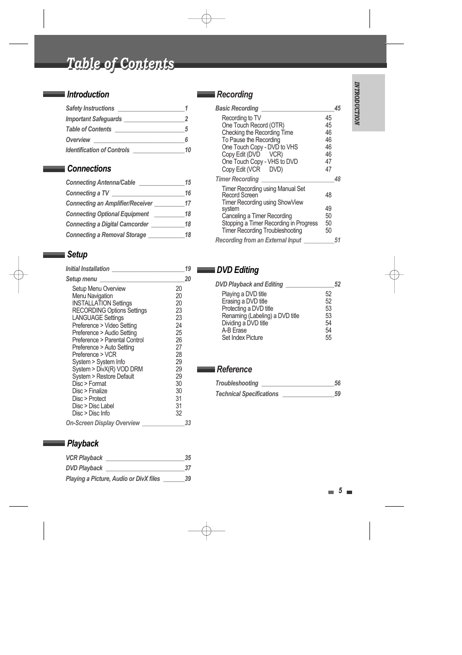Daewoo DRV-6815 User Manual | Page 6 / 60