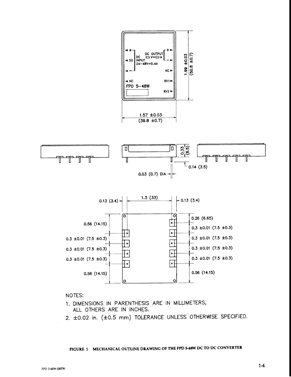KEPCO FPD 5 Watts (24-48V d-c Input) User Manual | Page 4 / 12