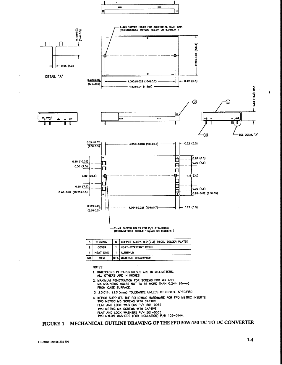KEPCO FPD 50 Watts (150V d-c Input) User Manual | Page 6 / 12