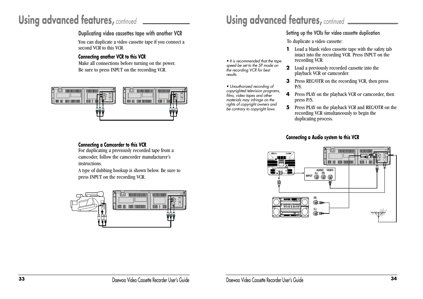 Using advanced features, Continued | Daewoo DV-T87N User Manual | Page 20 / 22