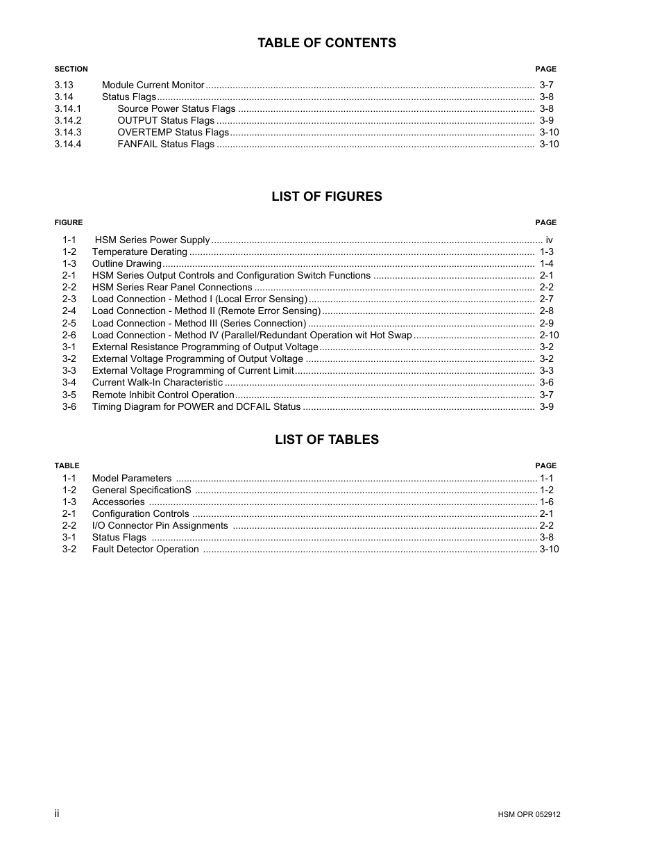 KEPCO HSM Series User Manual | Page 4 / 34