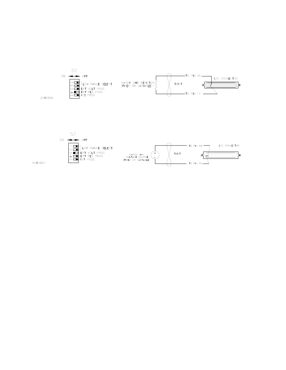 4 output voltage range, 5 current limit programming, Output voltage range -2 | Current limit programming -2, External voltage programming of output voltage -2 | KEPCO HSP Series Operator Manual User Manual | Page 28 / 38