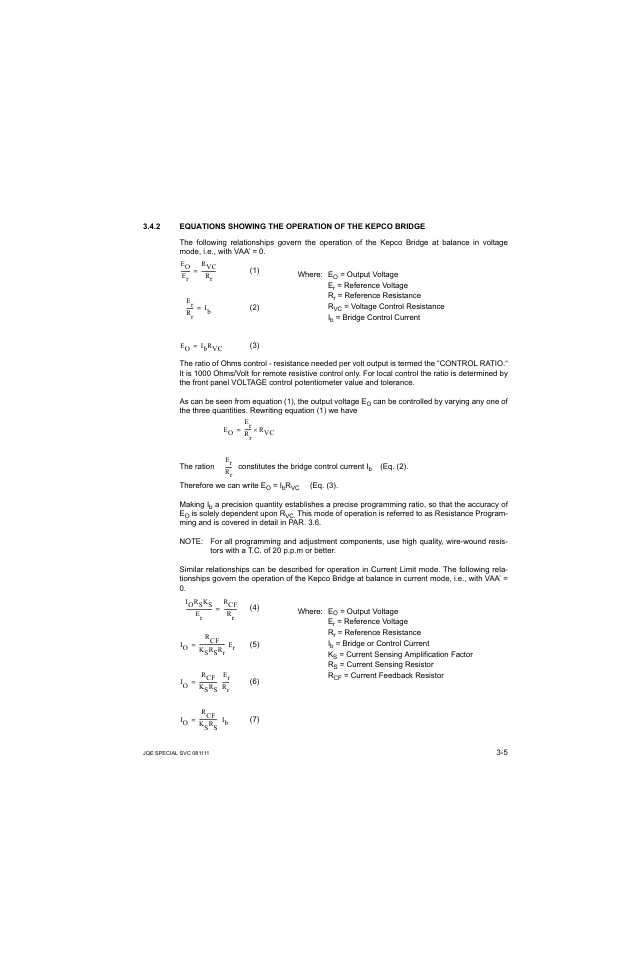 KEPCO JQE 150-1.5MVPY-26956 Half Rack User Manual | Page 29 / 80