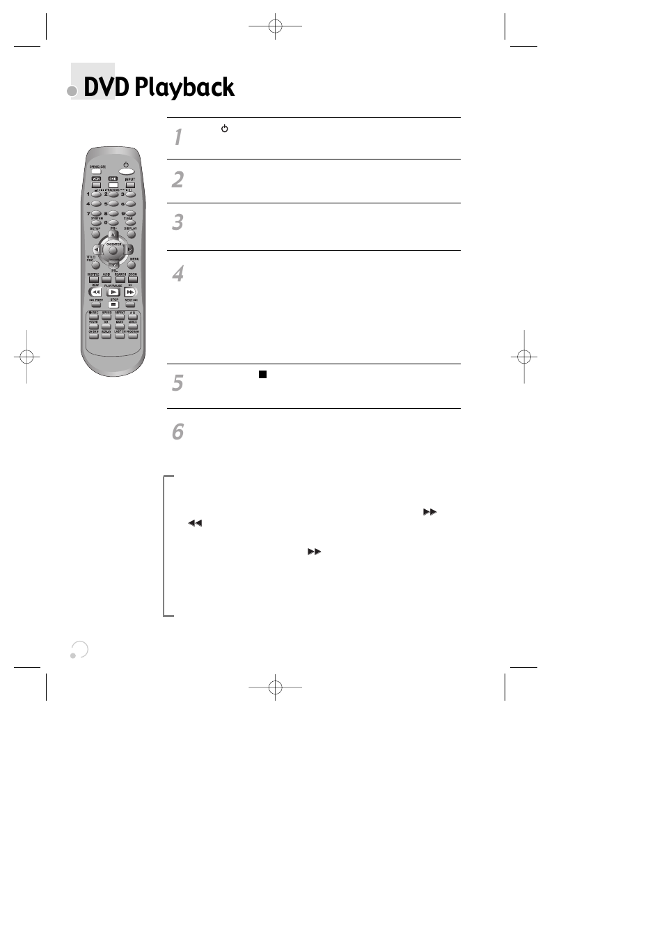 Dvd playback | Daewoo SG-9210P User Manual | Page 22 / 64