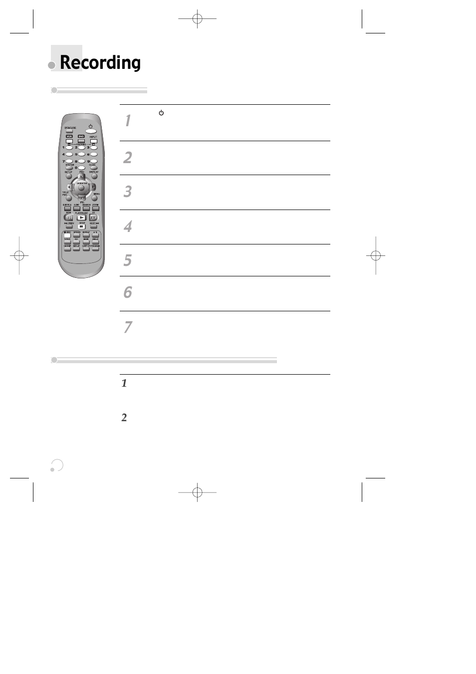 Recording | Daewoo SG-9210P User Manual | Page 24 / 64