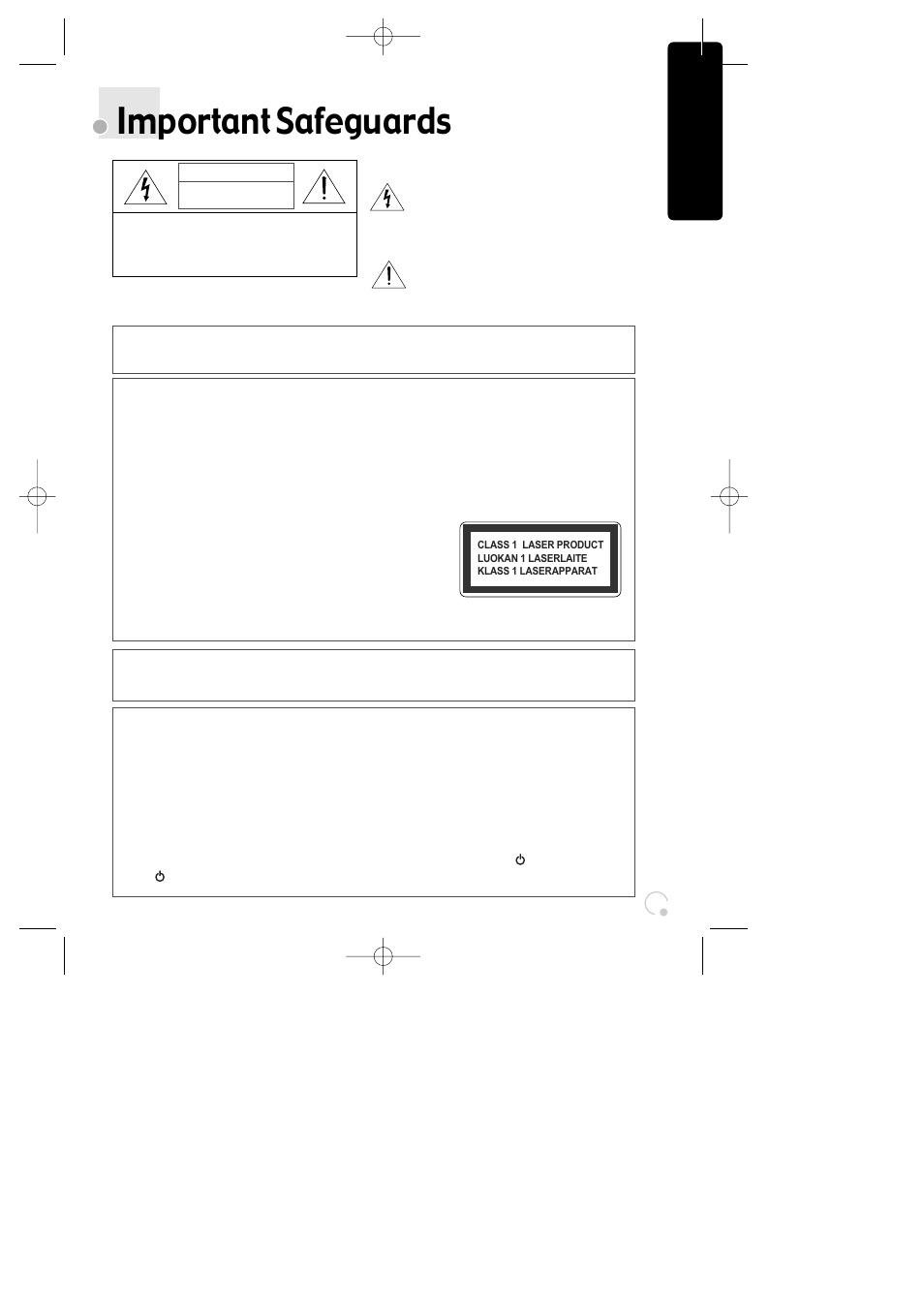 Important safeguards | Daewoo SG-9210P User Manual | Page 3 / 64