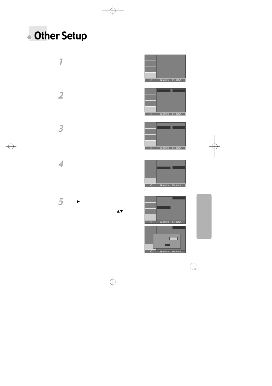Other setup | Daewoo SG-9210P User Manual | Page 53 / 64