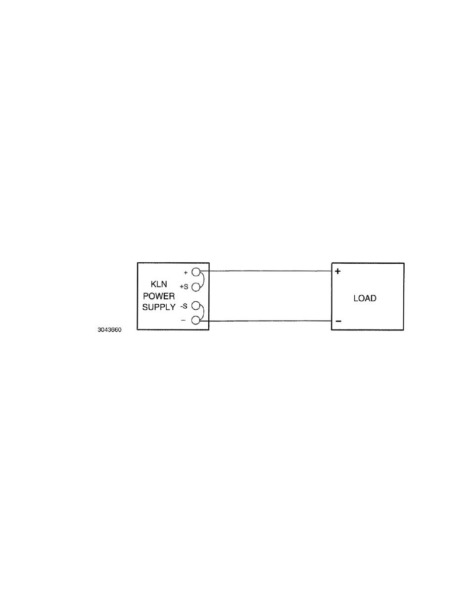 6 load connection using local sensing, Figure 2-11. load connections, local sensing, Load connection using local sensing -11 | 11 load connections, local sensing -11 | KEPCO KLN Series (750W, 1500W, 3000W), Main Contro Firmware Version 1.70 and higher User Manual | Page 37 / 108