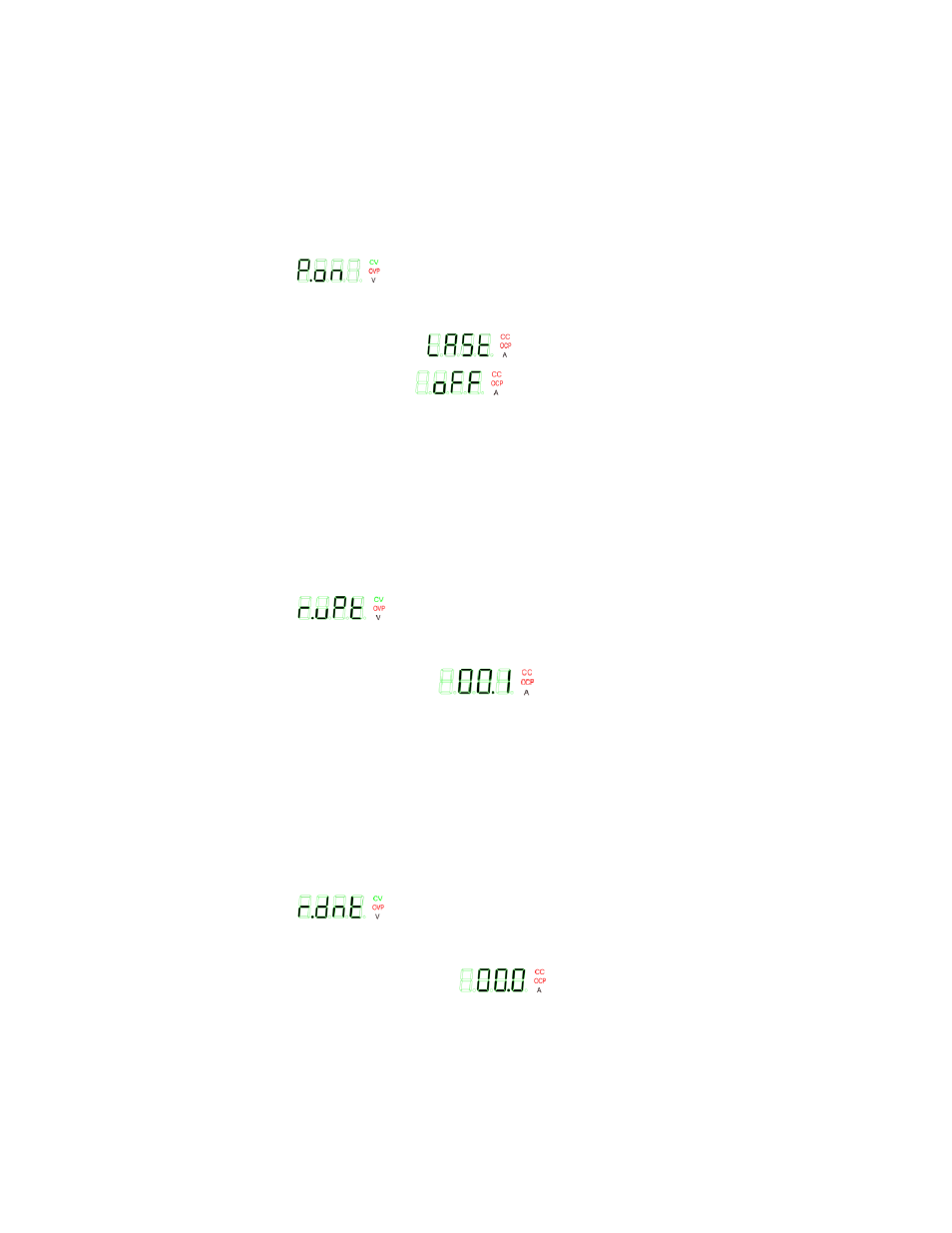 9 power on setting, 10 rise time (ramp up), 11 fall time (ramp down) | Power on setting -11, Rise time (ramp up) -11, Fall time (ramp down) -11, 10 and 3.3.11, S. 3.3.9), 9 to configure w, R. 3.3.9), u | KEPCO KLN Series (750W, 1500W, 3000W), Main Contro Firmware Version 1.70 and higher User Manual | Page 57 / 108