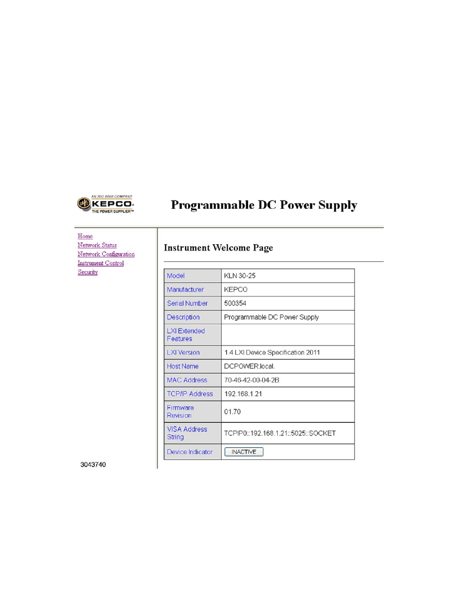 3 lan operation (if option installed), Lan operation (if option installed) -34, R. 3.6.3 to ope | KEPCO KLN Series (750W, 1500W, 3000W), Main Contro Firmware Version 1.70 and higher User Manual | Page 80 / 108
