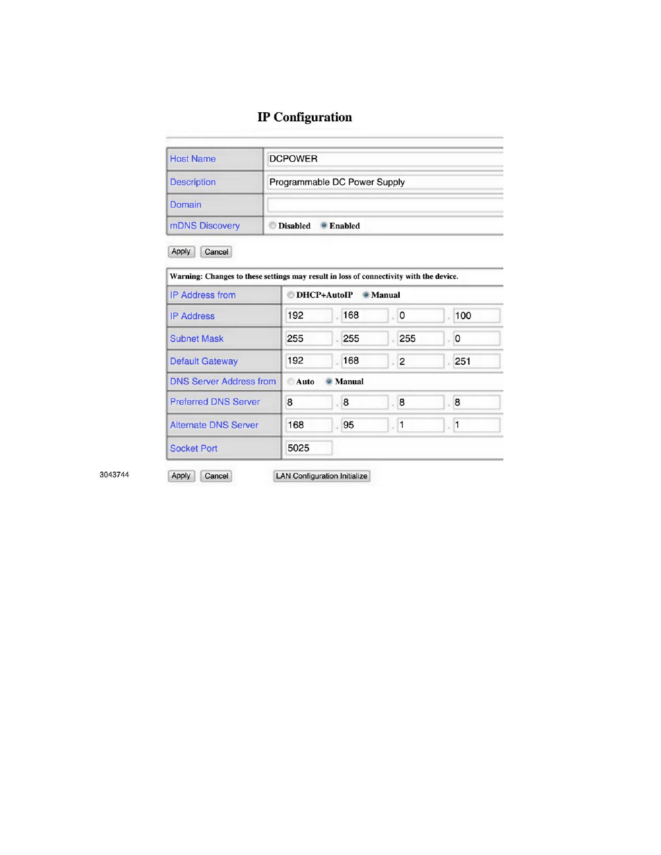 KEPCO KLN Series (750W, 1500W, 3000W), Main Contro Firmware Version 1.70 and higher User Manual | Page 82 / 108