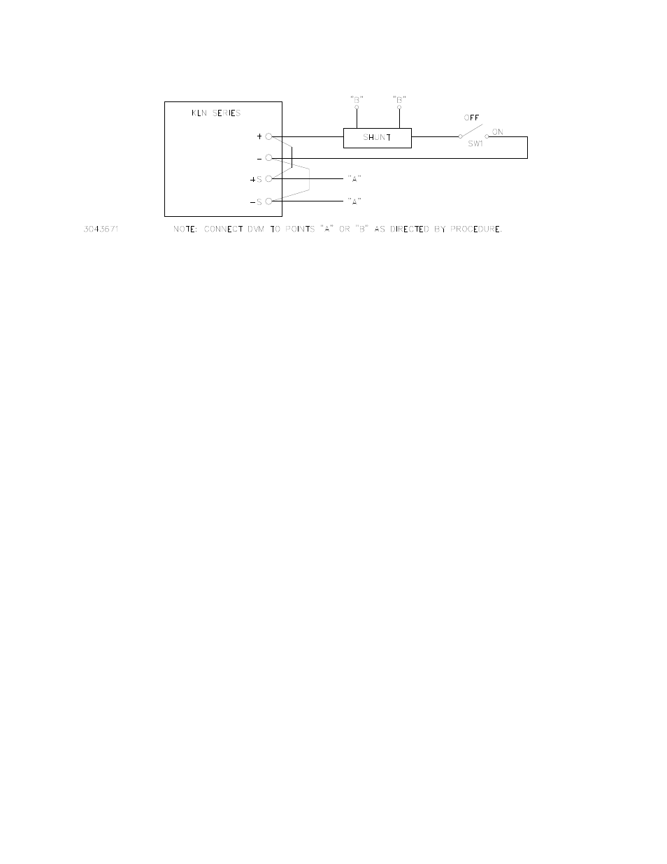 Figure 4-1. calibration setup, Calibration setup -2, Re 4-1 | KEPCO KLN Series (750W, 1500W, 3000W), Main Contro Firmware Version 1.70 and higher User Manual | Page 90 / 108