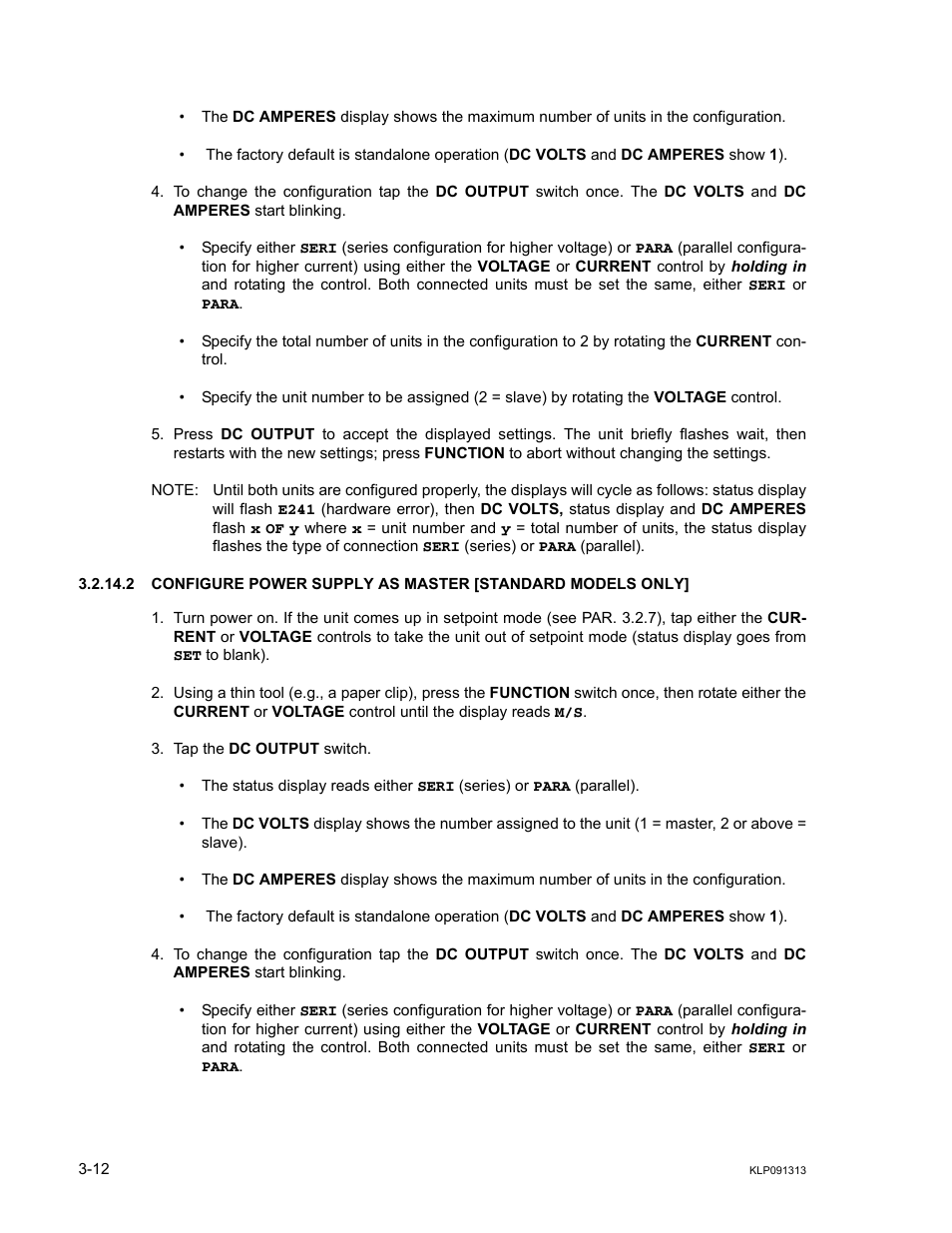 KEPCO KLP Series User Manual, Rev 4 User Manual | Page 54 / 94