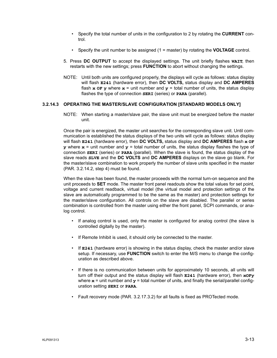 KEPCO KLP Series User Manual, Rev 4 User Manual | Page 55 / 94