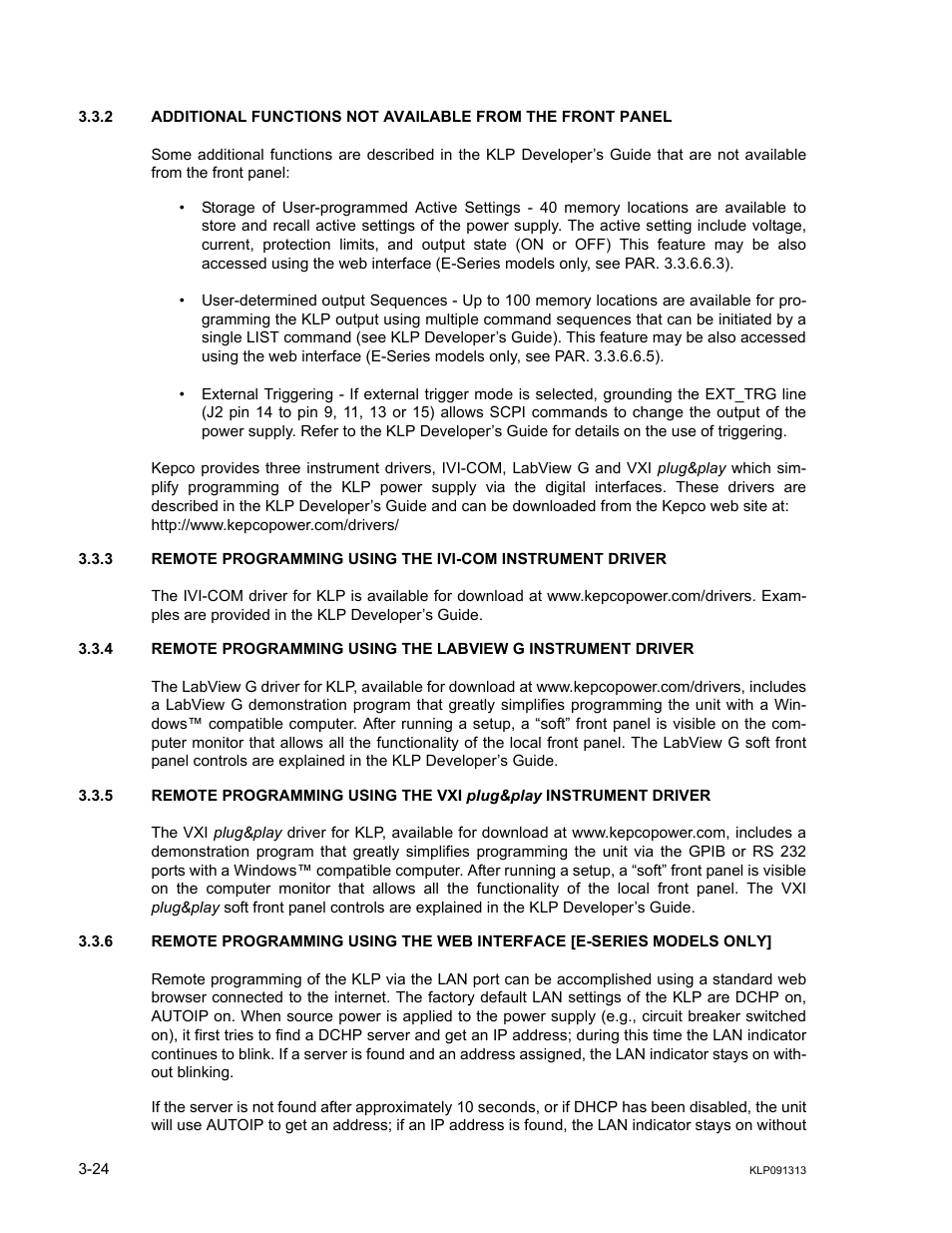 2, external t, R. 3.3.2) | KEPCO KLP Series User Manual, Rev 4 User Manual | Page 66 / 94